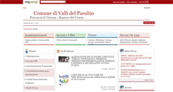 Desktop Screenshot of comune.vallidelpasubio.vi.it