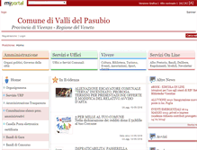 Tablet Screenshot of comune.vallidelpasubio.vi.it